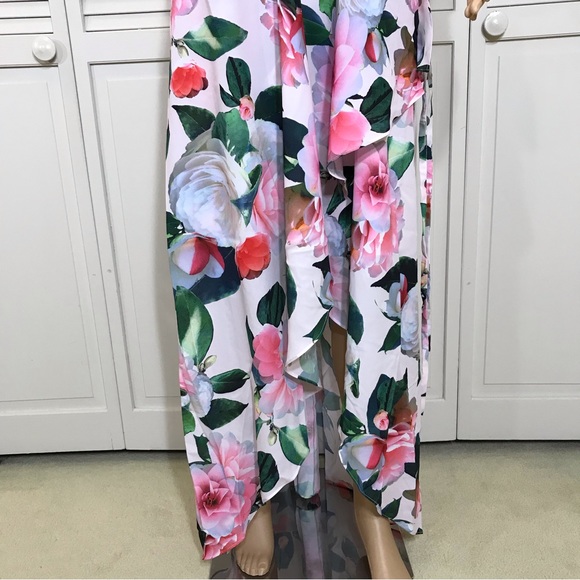 NWT CITY CHIC Garden Maxi Dress Pink Size 18 - Picture 5 of 16